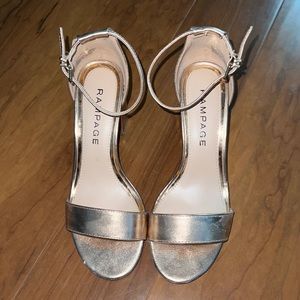 Rampage Rose Gold Heels